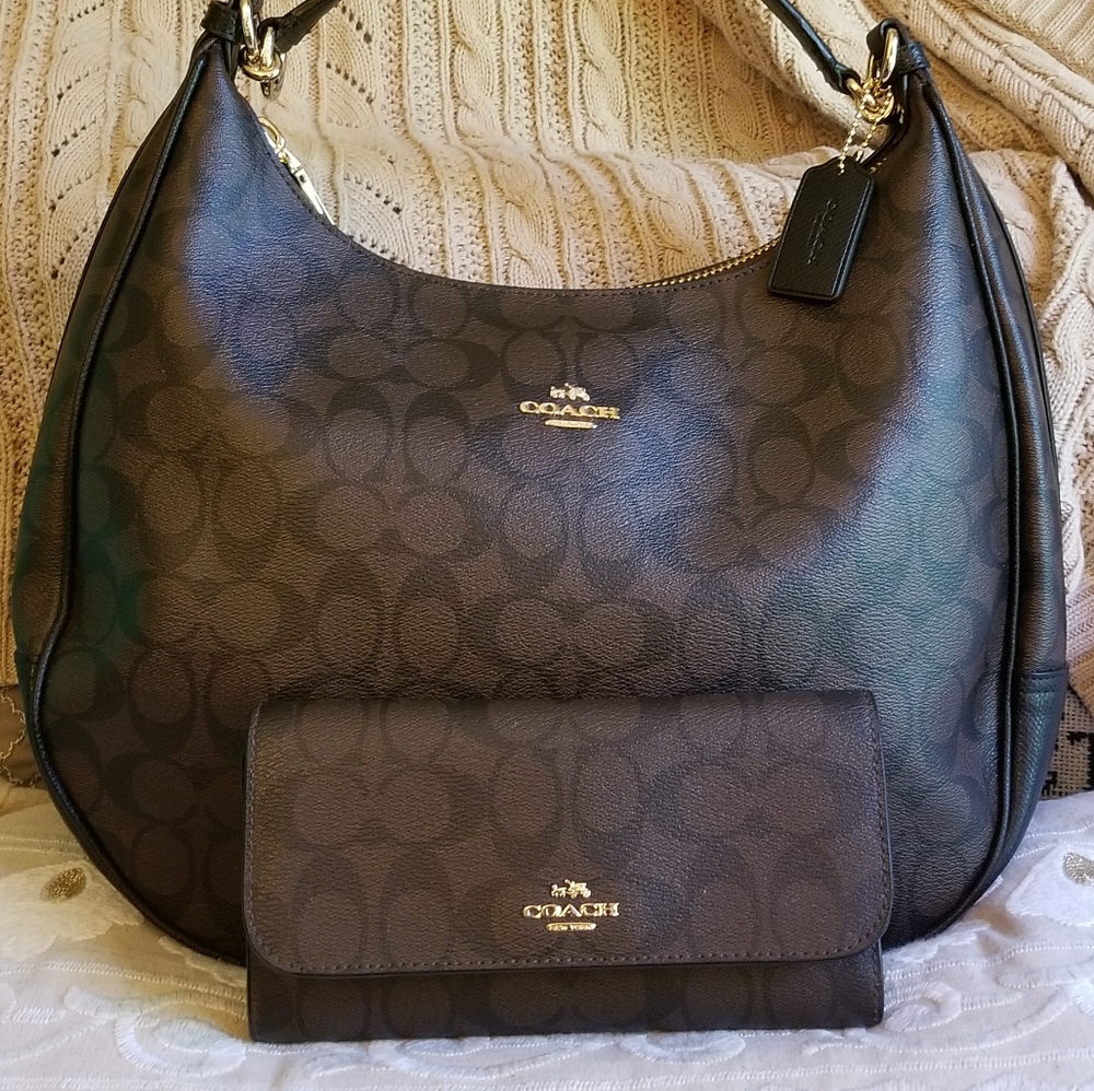 Coach Large Harley Hobo & Matching Wallet
